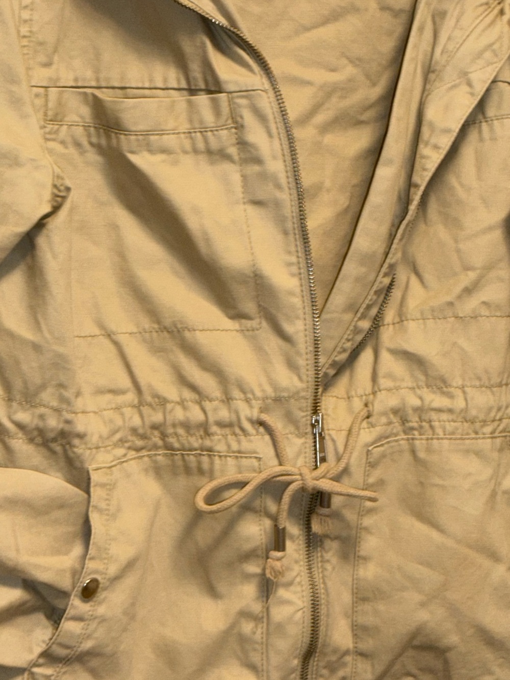 Old Navy Beige Drawstring Utility Jacket - Picture 9 of 12
